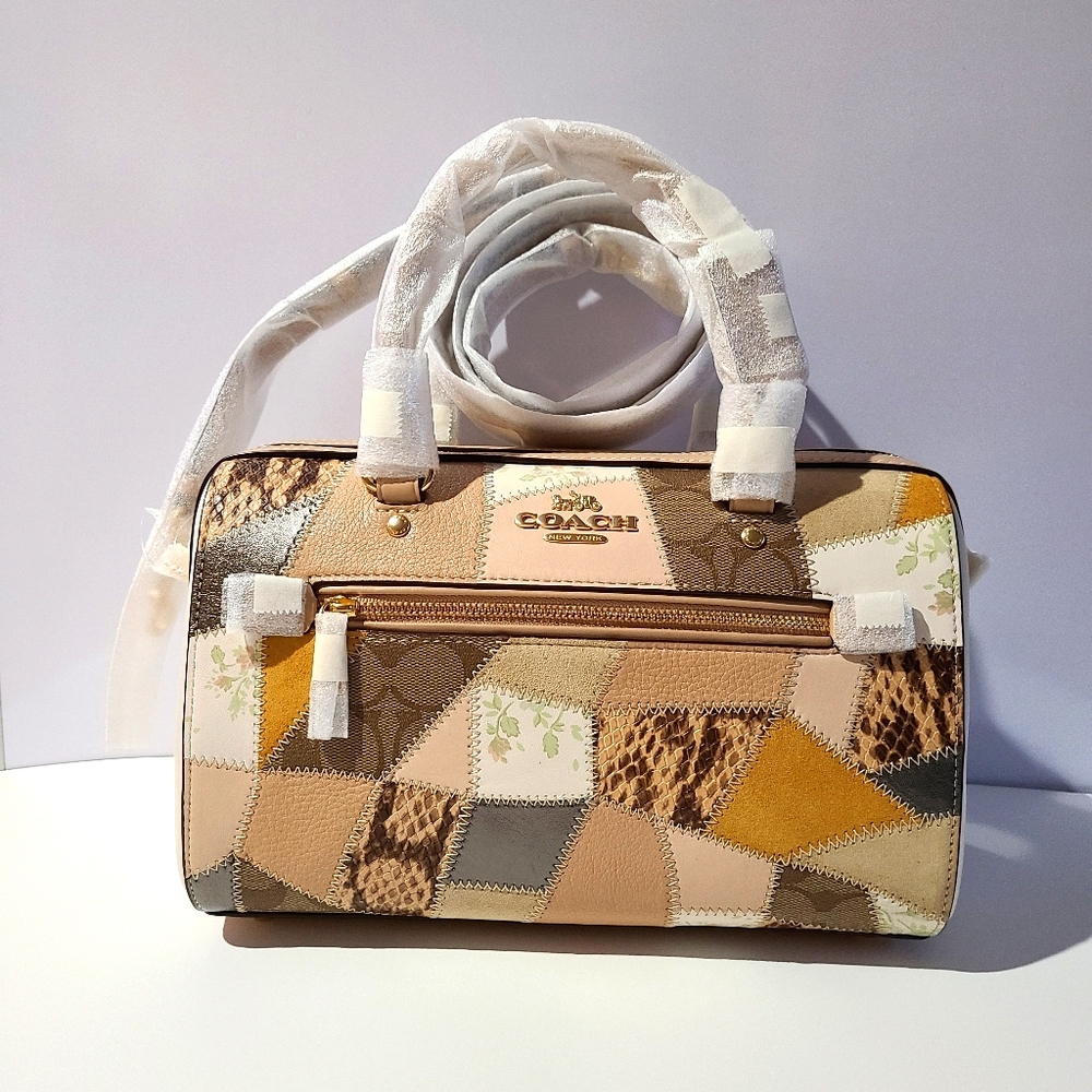 Coach ROWAN SATCHEL WITH PATCHWORK
